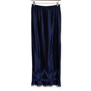Vintage Jeanne Marc Collection Pleated Maxi Skirt